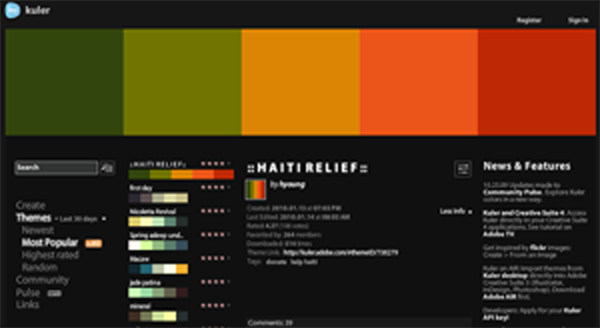 Kuler screenshot